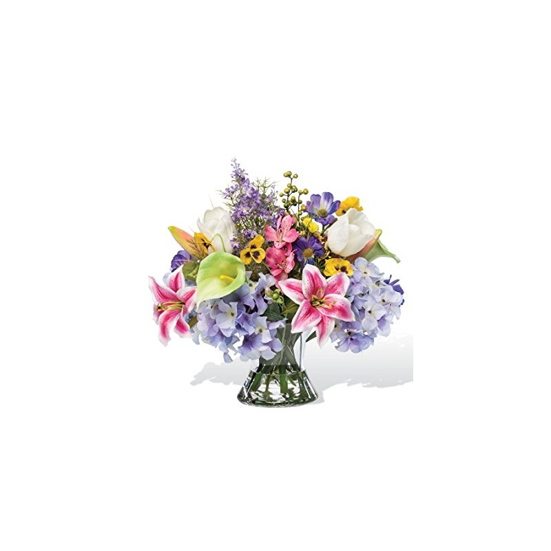 Petals Calla Lily, Tulip & Lily Silk Centerpiece