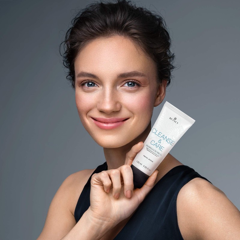 Beysey Clean & Care Facial Scrub with Aloe Vera, Tea