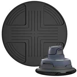 Silicone Air Fryer Trivets for Ninja Crispi, Hot Pads Trivet Mat Holder for Ninja Crispi 4-in-1 Portable Glass Air Fryer Cooking System, Kitchen Aid for Ninja Crispi Air Fryer Accessories (Black)