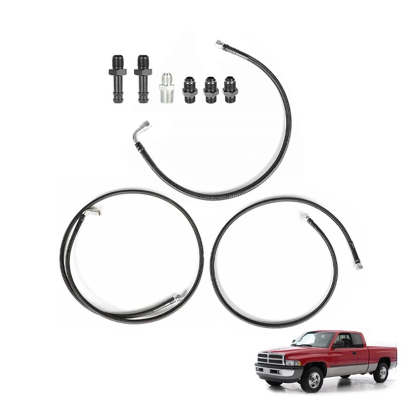 TJHSM 47RE Transmission Chiller Lines Kit Heavy Duty Hose Replacement