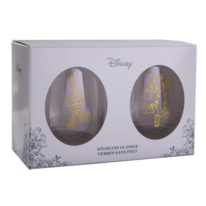 Winnie The Pooh Collectible Wine Glass Set (Tigger),16 fluid ounce