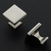 Cabinet Knobs Brushed Nickel Square Knobs for Cabinets and Drawers