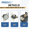 2-Pack KSD201 70-0℃ Universal Thermostat Thermal Fuse Limit Switch Compatible