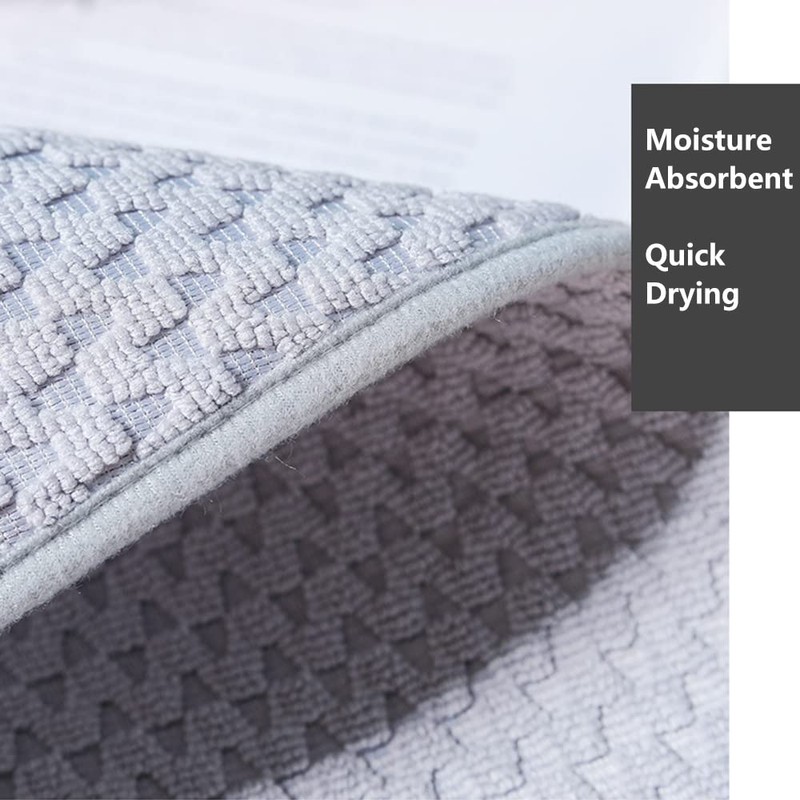 Dish Drying Mat, Microfibre Absorbent Kitchen Sink Drying Drainer, Quick-Drying