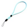 trage.band® Short Adjustable Wrist Lanyard White/Blue