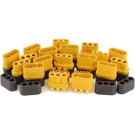 10 Pair Amass MR60 Connector Plug Female to Male Connector 3.5 Bullet Connector for Motor ESC Connections