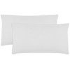 ZOLLNER Set of 2 Fine Jersey Pillowcases 100% Cotton 40