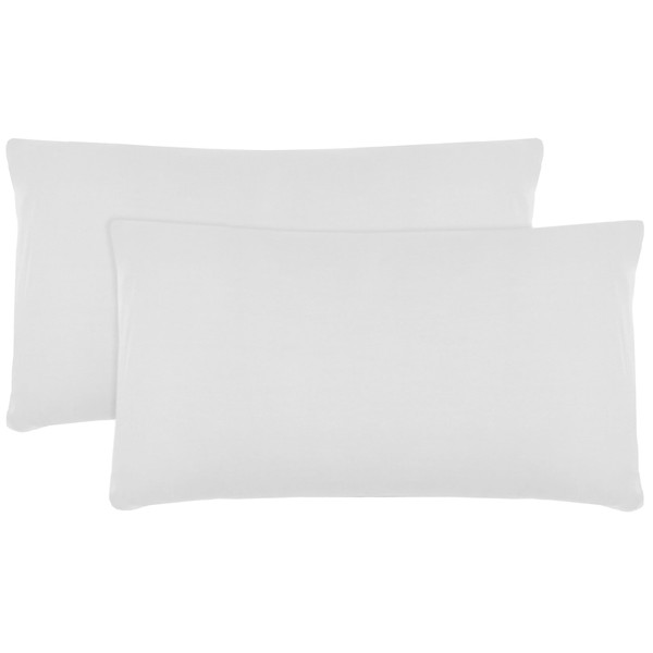 ZOLLNER Set of 2 Fine Jersey Pillowcases 100% Cotton 40
