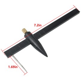 Compass Circle Cutter Caliper FMHXG Black Plastic Clay Ceramic Pottery Compass Circle Cutter Measuring Tools Ruler Caliper, Compass Circle Cutter, 1-34cm