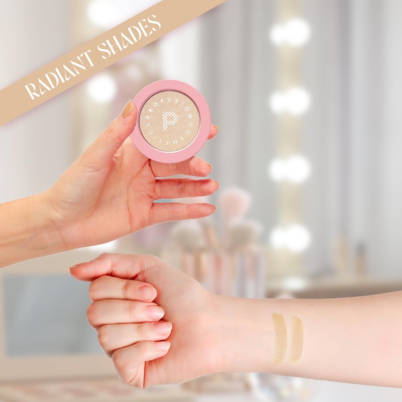 Profusion Cosmetics Whipped Glow Mousse Highlighter – Lightweight Cream Highlighter