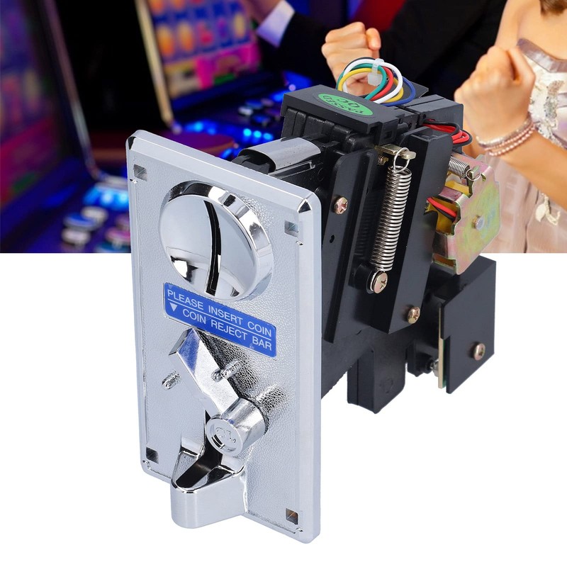 Snufeve CPU Coin Selector, Practical Coin Acceptor Durable Plastic +