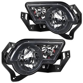 G-PLUS Pair Front Fog Lights Assembly Compatible with Chevy Colorado/GMC Canyon 2006-2008 Isuzu i-Series Clear Driving Fog Lamp Replacement Left+Right