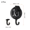 HARFINGTON 2pcs Suction Cups Hooks Powerful Vacuum Multi-Purpose Suction Shower