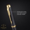 PARKER IM Rollerball Pen | Grey Lacquer with Gold Trims