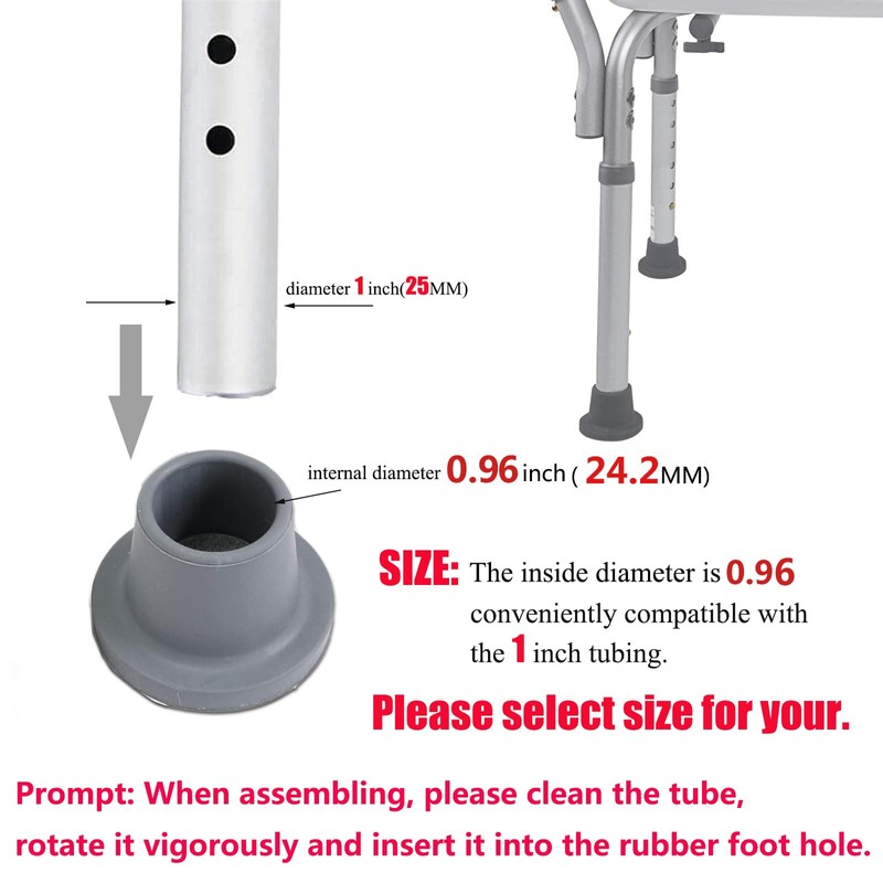 Replacement Feet for Shower Chair Bath Seat, shower stools and