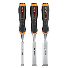 Truper JFT-3 Juego de 3 Formones Truper, color,, pack of/paquete de 1