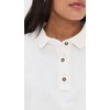 Free People Women's Keep On Polo, Clean Ivory, White, M