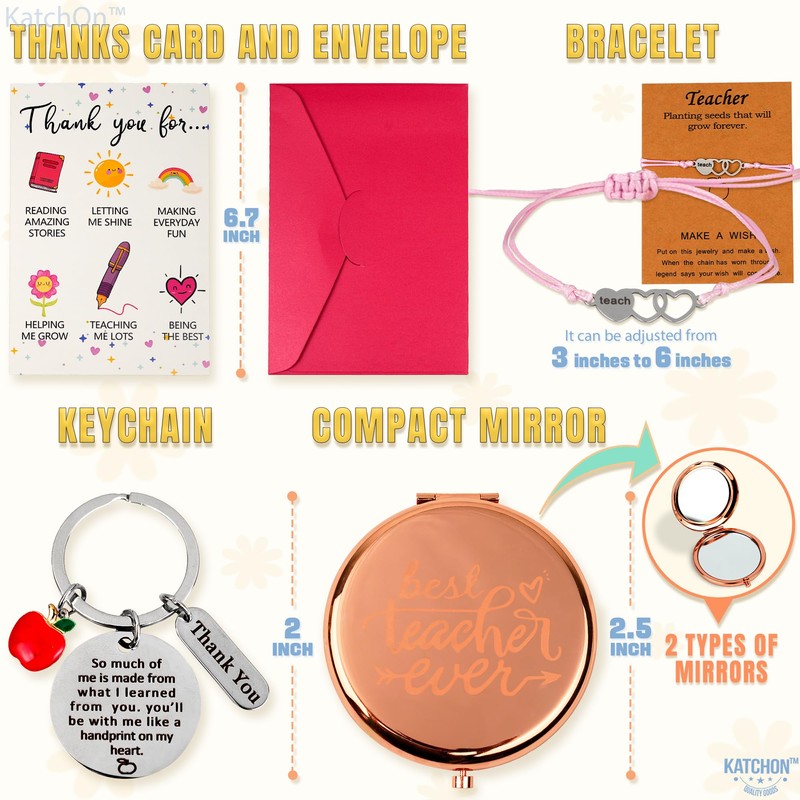 KatchOn Teacher Gift Bag Set with Grow