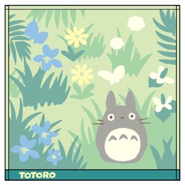 Marushin 1005058100 Handkerchief, My Neighbor Totoro, Forest Butterfly, Approx. 9.8 x 9.8 inches (25 x 25 cm), Studio Ghibli Totoro, Girls, Boys, Towel, Mini Towel, Towel Handkerchief, Cotton