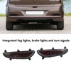 LED Rear Bumper Reflective Fog Brake Turn Indicator Black Left