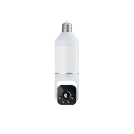 WYZE 2K Bulb Security Camera 360° Pan & Tilt Outdoor Indoor Lightbulb Camera, Motion Detection, Audible Alarm, 2.4GHz Wi-Fi, Easy Installation, Compatible with Alexa & Google Assistant, White