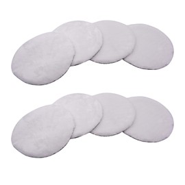 YXQ Wool Polishing Pad 7" Soft Buffing Pads with Hook and Loop Back Wool Cutting Pad for Car Auto Orbital Polisher Buffer (Pack of 8)