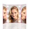 LED Makeup Mirror for Beauty Routines – Three-Sided Folding Vanity