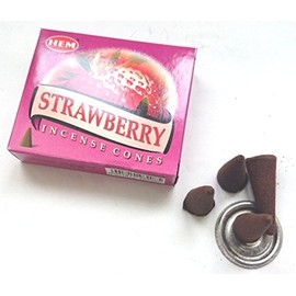 HEM Incense Strawberry Cone Set of 3