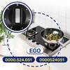 Rotary knob for gas cooker has 7 switching cycles with