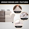 PrinceDeco Velvet Couch Covers for Sofa Soft 4 Pieces Couch