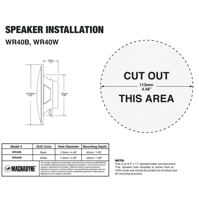 Magnadyne WR40B | Water-Resistan