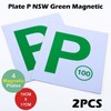 TooToo 2Pcs Green P Plates Magnetic | Easy to Use