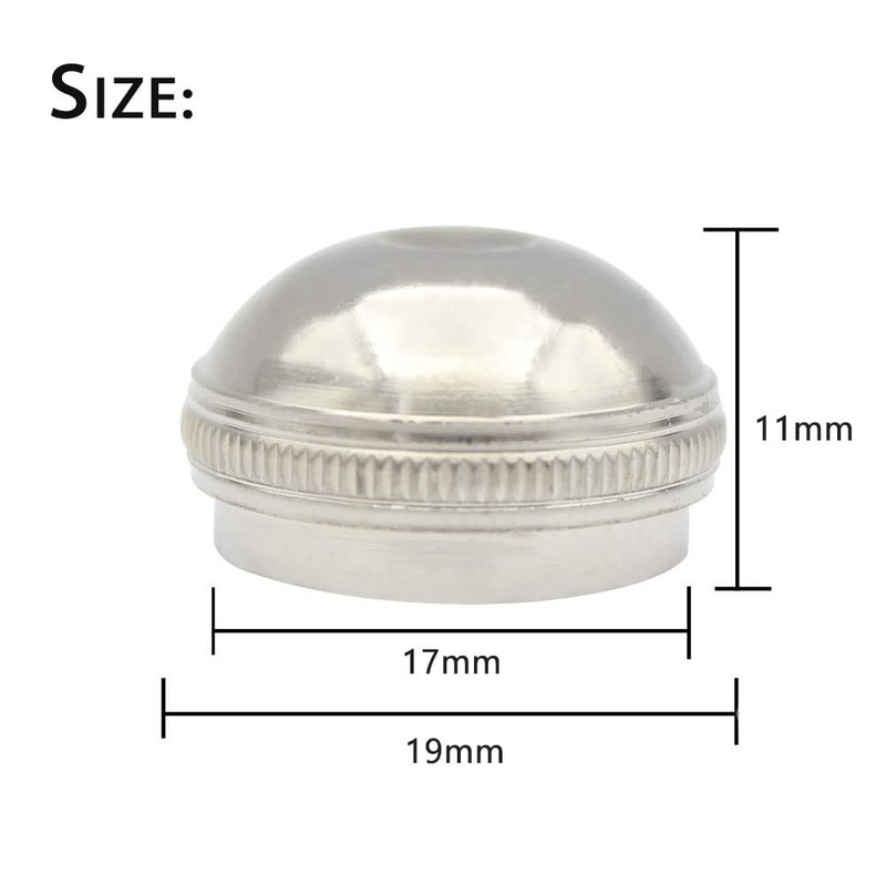 TUOREN Silver Flute Head Crown Headjoint Screw End Cap Flute