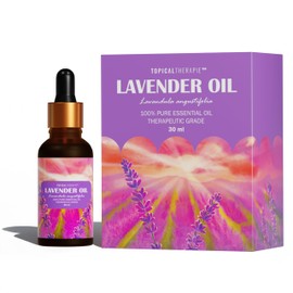 Topical Therapie Bulgarian Lavender Essential Oil for Hair - Skin| Lavandula Angustifolia - 100% Pure, Natural - 30 ml