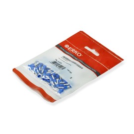 ERKO Wire End Ferrules, Wire Cross Section, 120 mm², Length 27 mm, 20 pieces, Professional Cable Lugs Made of Galvanised Copper with Polyamide Insulation, Cable Connector for Electricians