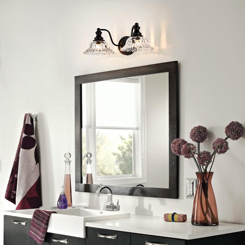 XIEDUN Farmhouse Bathroom Light Fixtures Black Vanity Lights for Bathroom