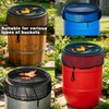 Rain Barrel Cover 26.62” Polyester Mesh Net with Drawstring,Reusable Rain