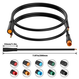 baluoqi Electric Bike Extension Cable Connector -3Pin, Waterproof, Perfect as Ebike Battery Connector
