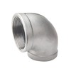 LOZOME 2" Female Threaded Elbow 90 Degree Elbows Angled Stainless