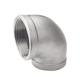 LOZOME 2" Female Threaded Elbow 90 Degree Elbows Angled Stainless Steel 304 Pipe Fitting NPT