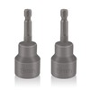 2PCS Trailer Jack Drill Adapter,1/4" Quick Connect RV Leveling Jacks