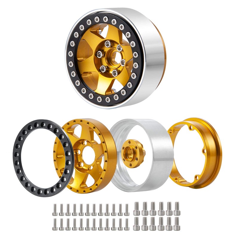 1.9 Beadlock Wheel Hub Spoke Wheel Internal Beadlock For Axial
