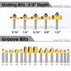 KOWOOD Router Bits Set 1/4 Inch Shank ,70 Piece Router