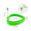 YOLCAR Food Grade Silicone Egg Rings, 4 Pack Egg Ring