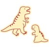 Elcomune Sticker Die Cut Sticker Dinosaur Parent and Child T-Rex