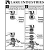 Lake Industries Stainless Steel Countertop Lead Reduction Water Purifier Filter
