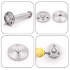 KINJOEK 6 PCS 4 Inch Wall Mount Robe Hooks, Brushed