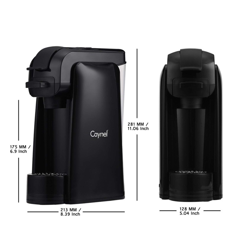 CAYNEL Upgrade Single Serve Maker Brewer for K-Cup Pods Coffee-Grounds