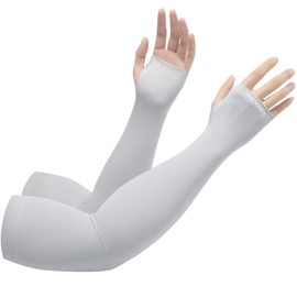 EAXGO Men's Arm Cover, Long Lasting Cool Feel, Enhanced Stretch, Sweat Absorbent, Quick Drying, UV Protection, Summer, Sun Protection, UPF50+, Cool to Touch, UV Protection, Anti-Slip, Stretchable,