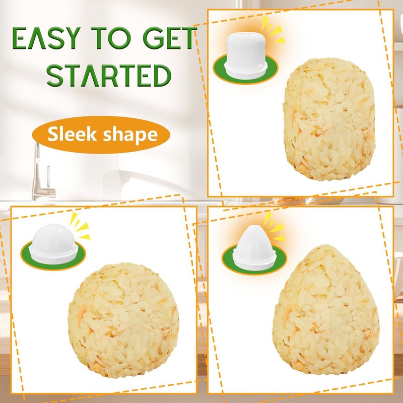 Weenwill Arancini Maker Mold Kit,DIY Rice Ball Mold 3-in-1,Rice Ball